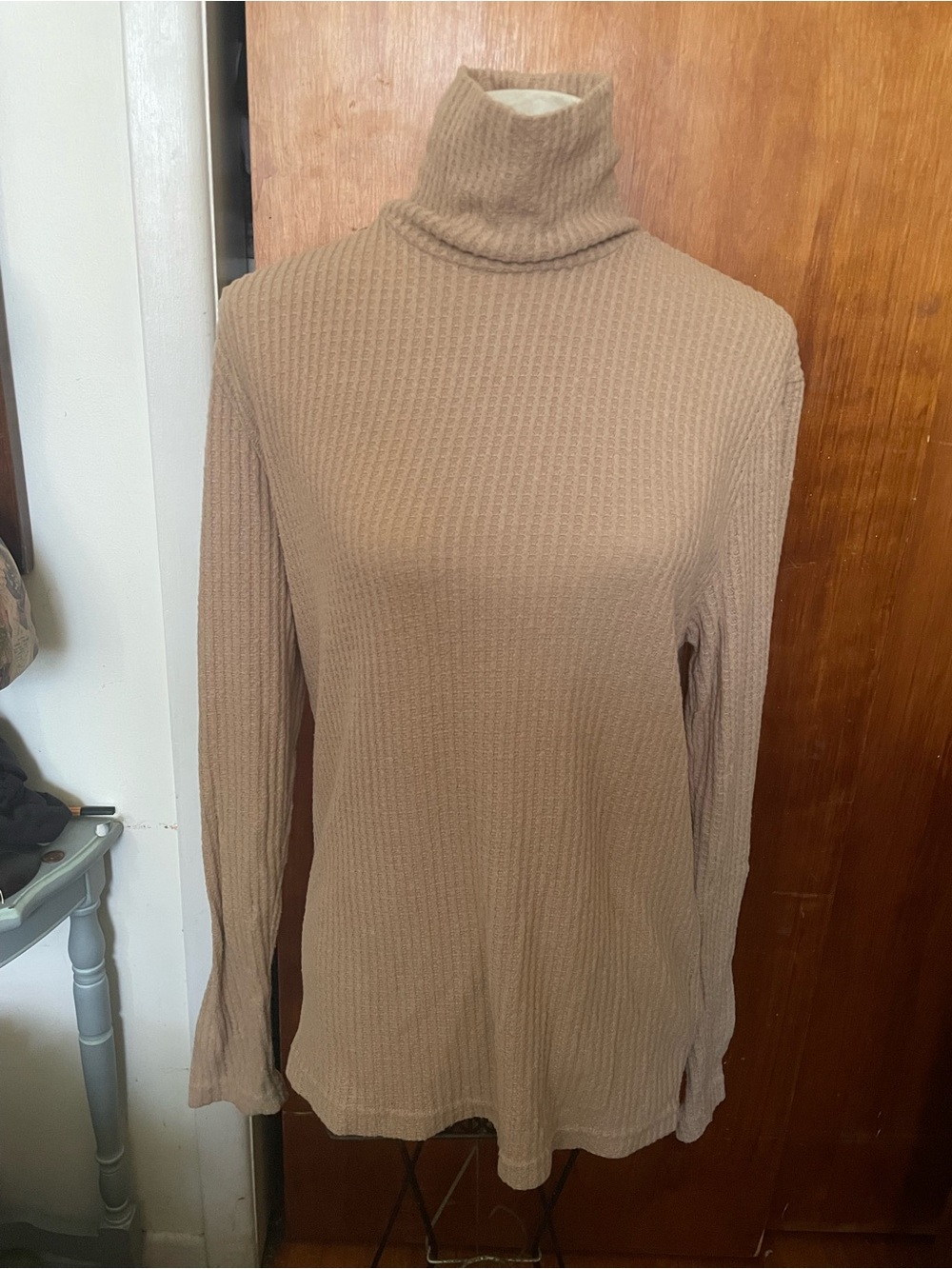 Urban Outfitters Ribbed Camel Turtleneck Sweater